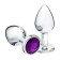 Anal traffic jam-hoods, silver, purple crystal, d = 34 mm 5215658