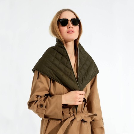 Women's scarf minku: casual collection color green-1