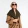 Women's scarf minku: casual collection color green