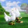 Garden figure "Pigeons on the snag" 18x37x25cm