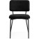 Stol on a metal frame Metal/Buyer fabric, black/black 48x555x77 cm