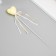 Decor for creativity "Heart" (UP. 12 pcs.) Length 20 cm, ivori
