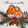 Ethel towel "Winter Robin" 40x73 cm, 100%HL, sarzha 190 g/m2