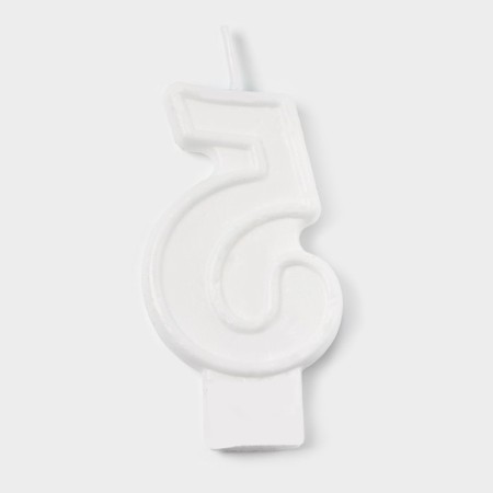 Candle figure for the cake "5", 3.7 x 7.2 cm-4