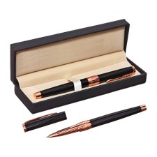 Handle Gift Roller in the leatherette case Case grant Black/Bronze