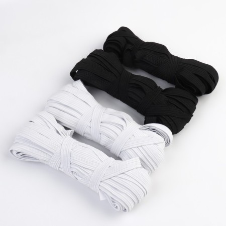 Winness elastic bands "Domino", 10 mm, 10 ± 1 m, 4 pcs, white/black color