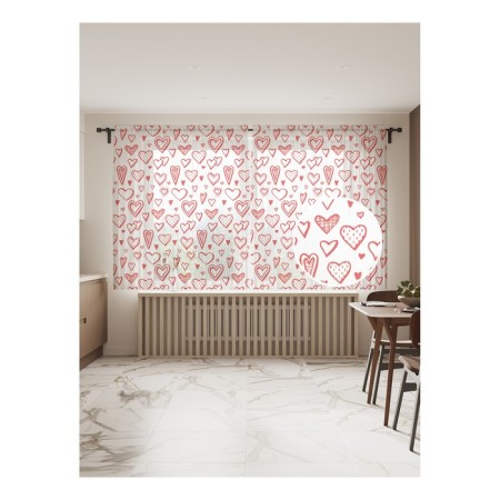 Photo "different hearts", size 145x180 cm, 2 pcs