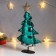 Interior doll "Christmas tree with silver-green sequins, with a golden star" 40x19x24 cm