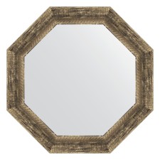 Mirror in the baguette frame, an old tree with weaving 70 mm, 58x58 cm