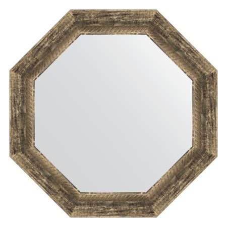 Mirror in the baguette frame, an old tree with weaving 70 mm, 58x58 cm