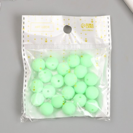 Beads for creativity plastic "Apple" matte d = 1.2 cm set 20 g-3