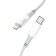 Hoco X70, Lightning cable - Type -C, PD 20 W, 2.4 A, 1 m, nylon braid, white