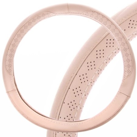 Leather braid, l beige Skyway, with perforated inserts S01102351, S01102351