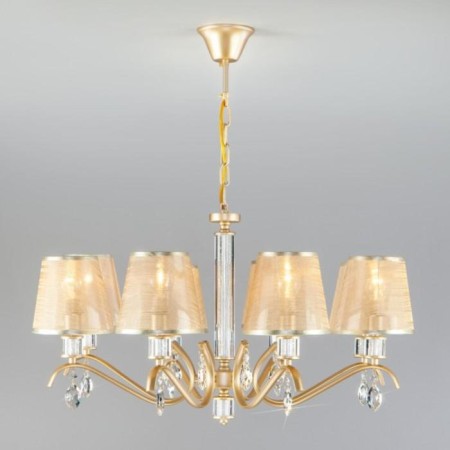 Alcamo chandelier, 8x40W E14, color gold