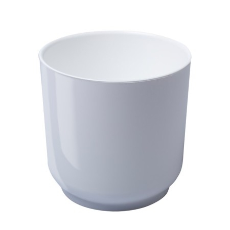 Plastic pot Live-In-Green with the Delta tab, D = 25 cm, 9.8 l, white color