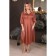 Female dress, size 52, terracotta color