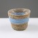 Kashpo wicker "Namibia", 15.5x15.5x13.5 cm, natural, blue