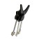 Furniture hook Cappio Goat, two -rod, black
