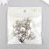 Castle Metal for the casket silver + nails. set 10 pcs 2.9x3 cm