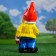 Garden figure "Dwarf-artist" 16x18x41cm
