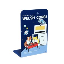 Book stands 2 pieces of dogs blue