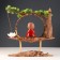 Souvenir tree, porcelain "Little Buddha in Red" with a stand for incense 35x35x9.5 cm