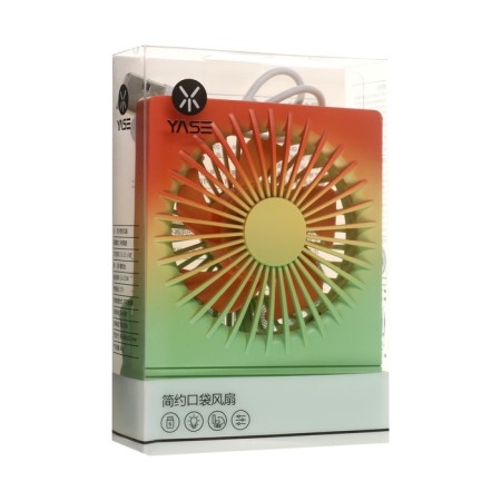 Portable fan YS2202B, 500 mAh, 3 modes, input Micro-USB, wire, gradient Warm-10