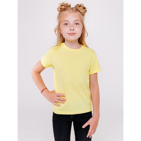 Children's T -shirt, height 152 cm, yellow color