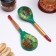 Spoon "Zelenushka", dining room, 19 × 6 cm, Khokhloma, mix