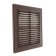 Ventilation grate Era 2121 r, 208x208 mm, brown color