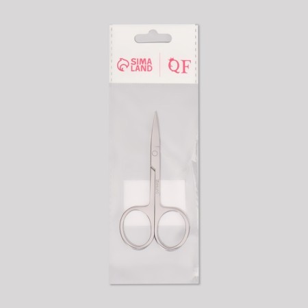 Scissors manicure, straight, narrow, 9 cm, silver color-5