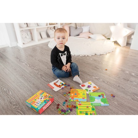 Mosaic with pebbles “Marbble. Funny tasks ", cards, according to the Montessori methodology-7