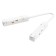Corner power connector for the track system Technical TRA004CPC-22W, 36.5x1.8x1.8 cm, white color