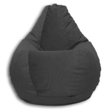 The pear-pear chair is positive Real a, size XXL, diameter 105 cm, height 130 cm, velor, gray color gray