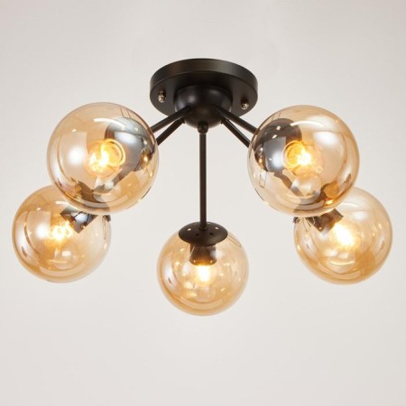 Chandelier 6591172/5 E27 40W Black 54x54x28 cm Bayerlux-1