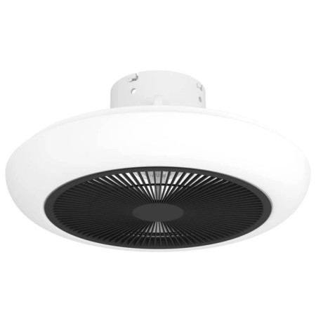 Sayulita backlight fan, 3x8.5W, LED, plastic, black, gray, acrylic, milk