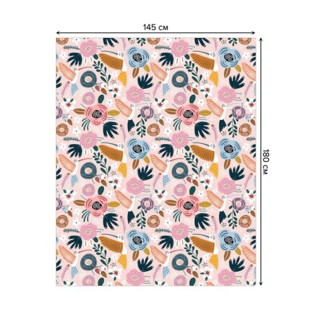 Table tablecloth "Tropical sketches", rectangular, Saten, size 145x180 cm-1