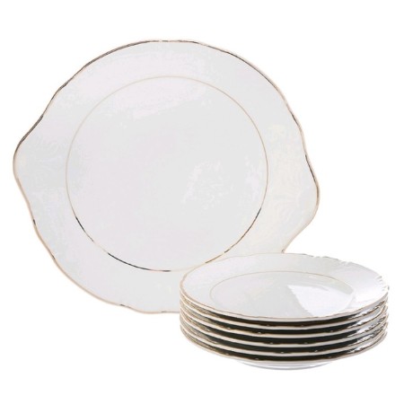Set for cake 7/6 Constance, decor "Golden thread, gold layer", 7 items