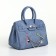 Women's bag on the Textura valve, small size, blue color