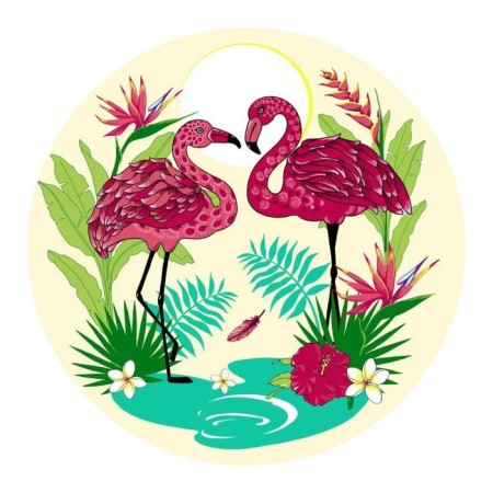 Cutting board “Flamingo”, D = 20 cm, color mix-4