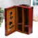 Casket wood, leatherette for a bottle "Bordeaux" 4 items 35.5x20x12 cm
