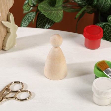 Harvesting for the creativity of the doll No. 4 "Kokeshi", 8 x D4 cm, head D2.2 cm