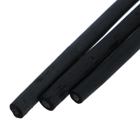 Coal natural for drawing set 10 pieces, diameter 3-6 mm, (from willow wood), ZHK, DK11074-2