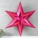 Figure "Star in the Star" Big Red Metallic Star, 69.5x60.3 cm