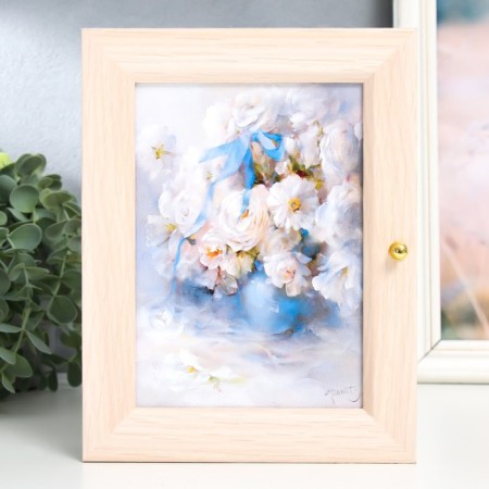 Key of Snow White Flowers Milk oak 17x22 cm