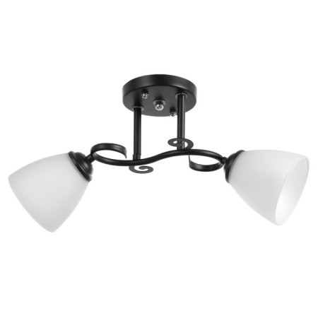 Chandelier Assami 2HE27 40W Black 30x17x16 cm Bayerlux