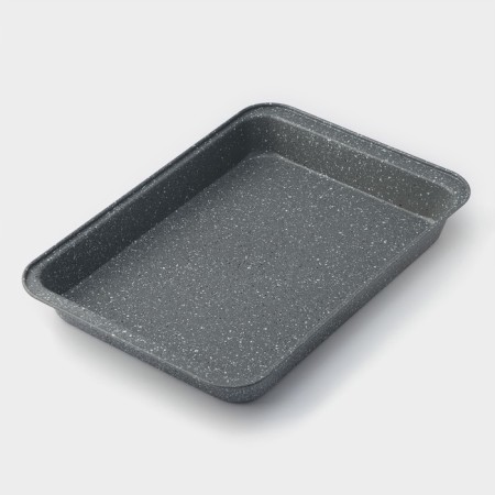 Baking sheet for baking, 42 × 28.5 × 5 cm, anti -stick coating, color gray color-1