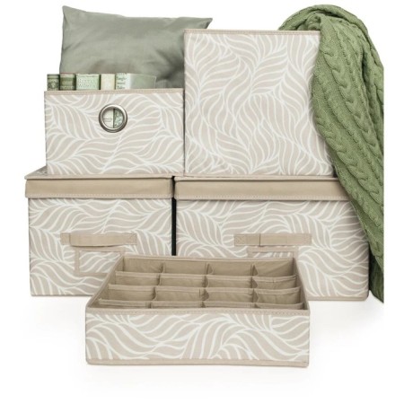 Borob-Organizer "Leaves", 16 sections, 35x27x9 cm, beige-1