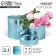 A set of boxes 2 in 1 round, gift packaging, “gift for you”, blue metallic, 12 x 12, 15 x 15 cm