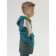 Hudy for the boy Pelican, height 110 cm, green color